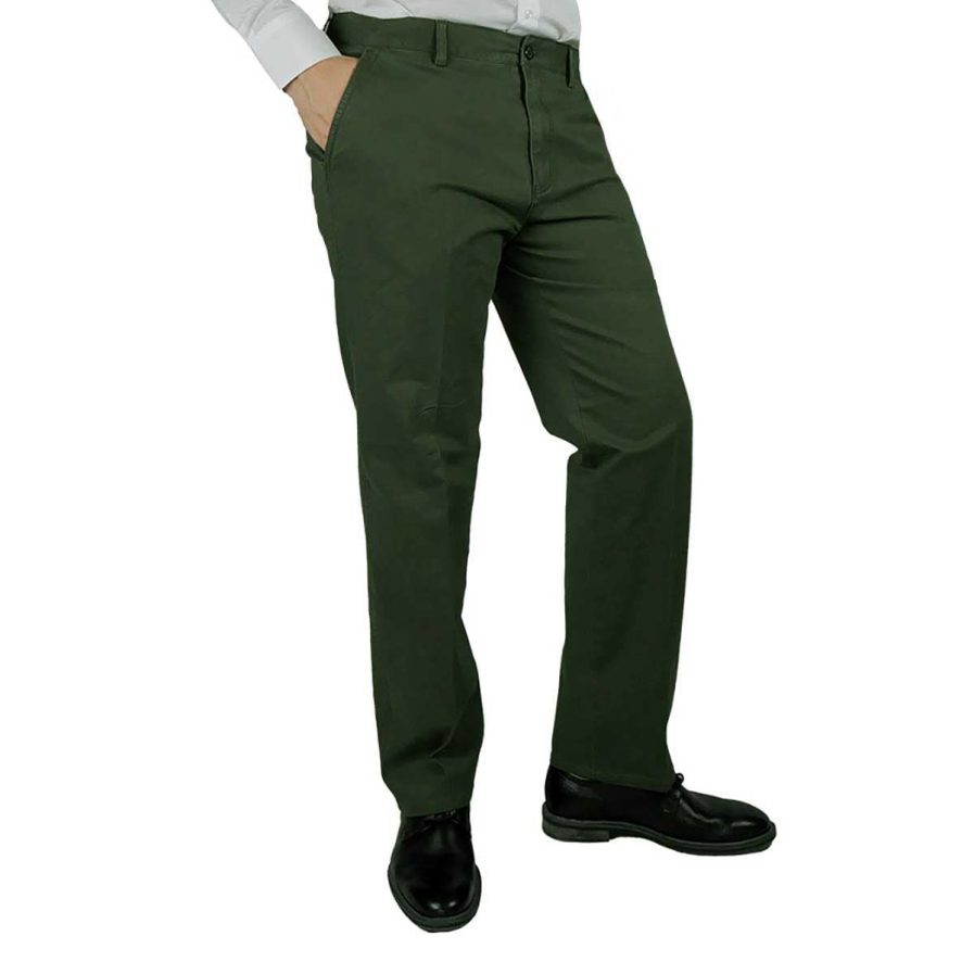 Ανδρικό παντελόνι chinos green