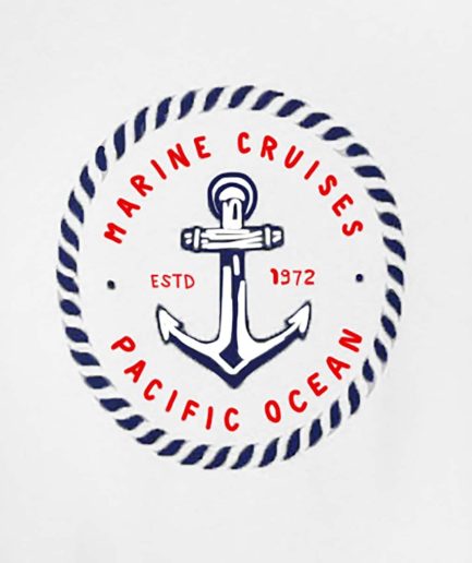 Ανδρική μπλούζα Marine Cruises White