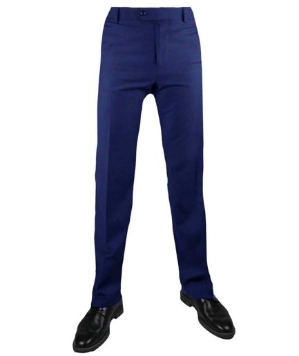 Ανδρικό παντελόνι υφασμάτινο Μπλε Ρουά