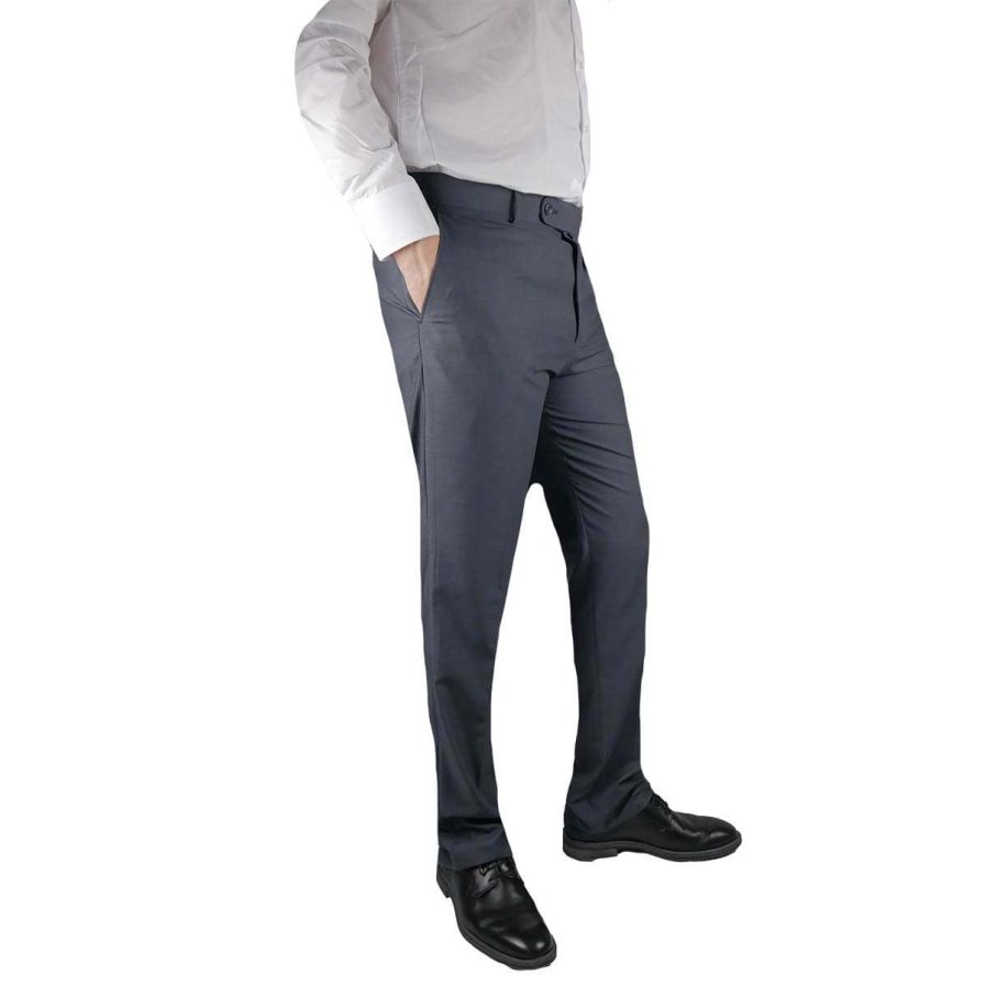 Ανδρικό παντελόνι υφασμάτινο Γκρι Σιέλ