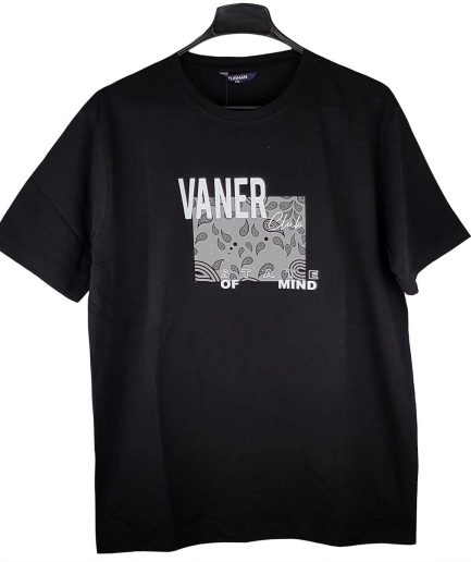 Ανδρικό T-Shirt Vaner Black Big Size