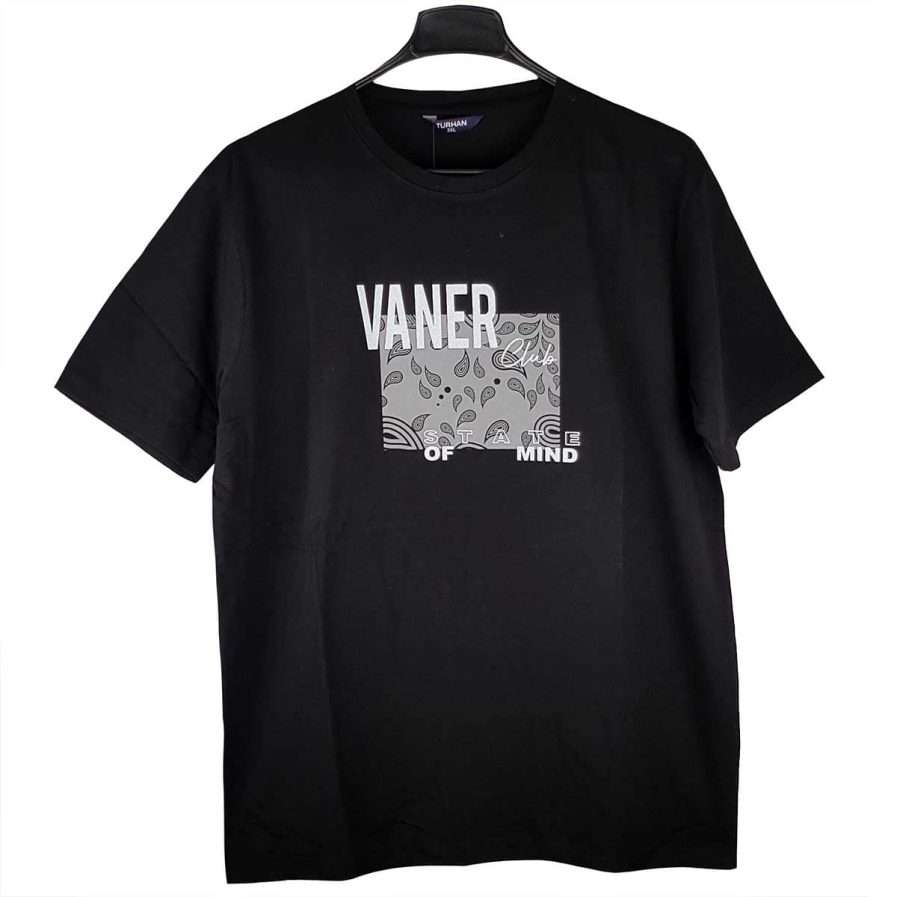 Ανδρικό T-Shirt Vaner Black Big Size