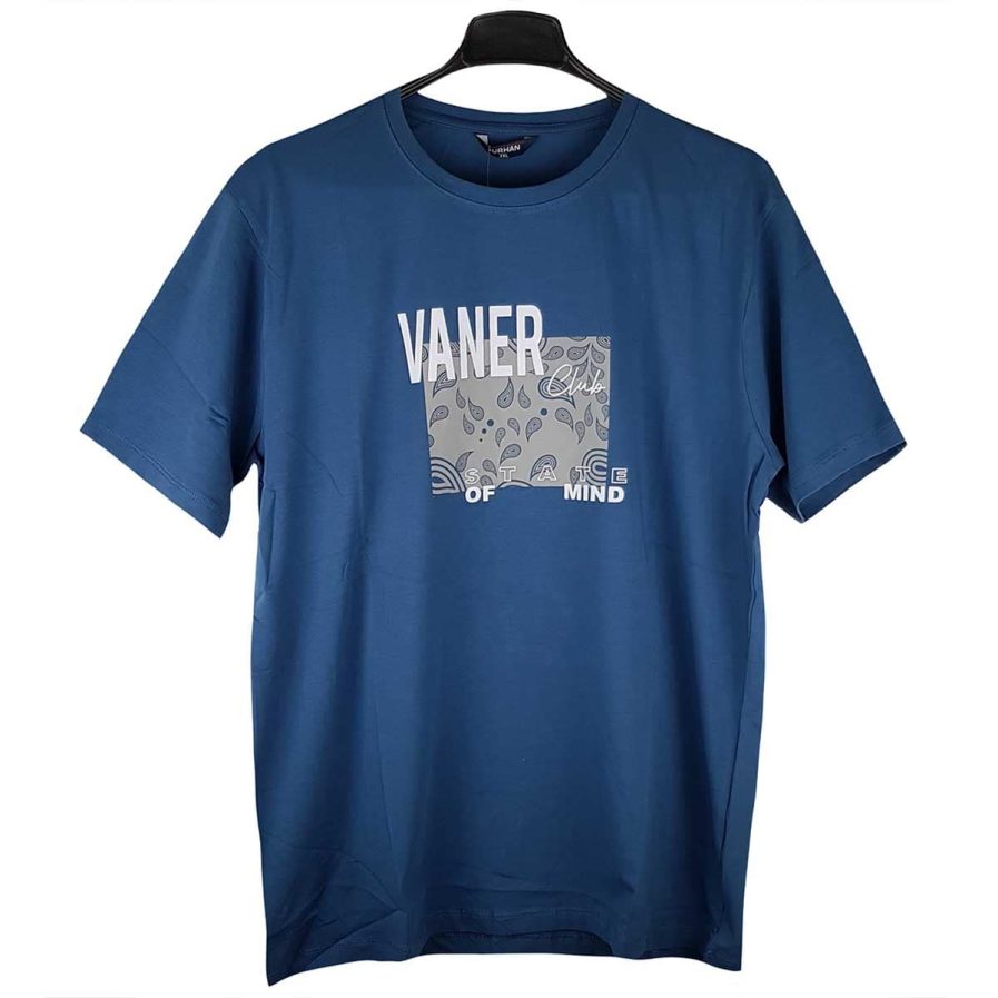 Ανδρικό T-Shirt Vaner Indigo Big Size
