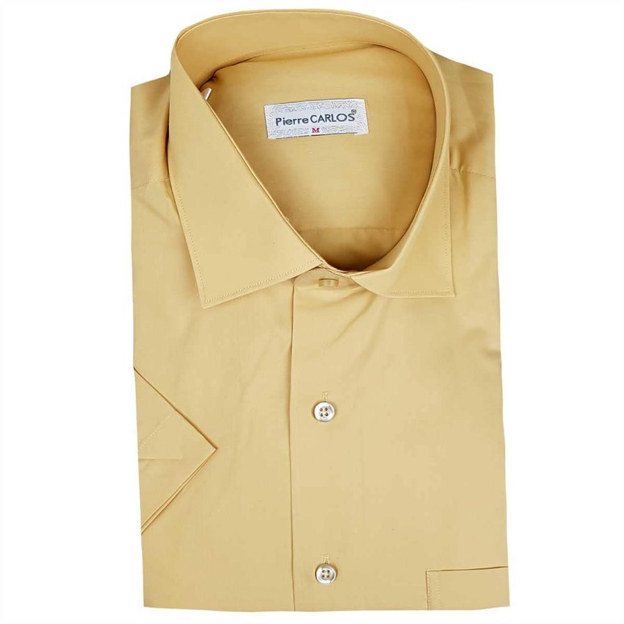 Ανδρικό πουκάμισο RM Mustard