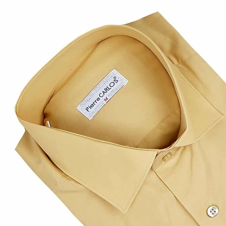 Ανδρικό πουκάμισο RM Mustard