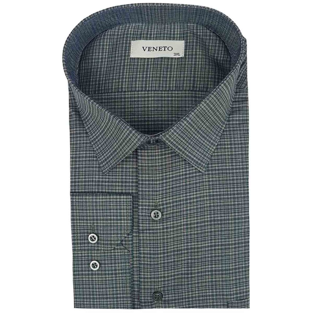 Ανδρικό πουκάμισο Veneto Checkered Κυπαρισσί