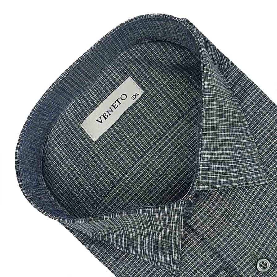 Ανδρικό πουκάμισο Veneto Checkered Κυπαρισσί