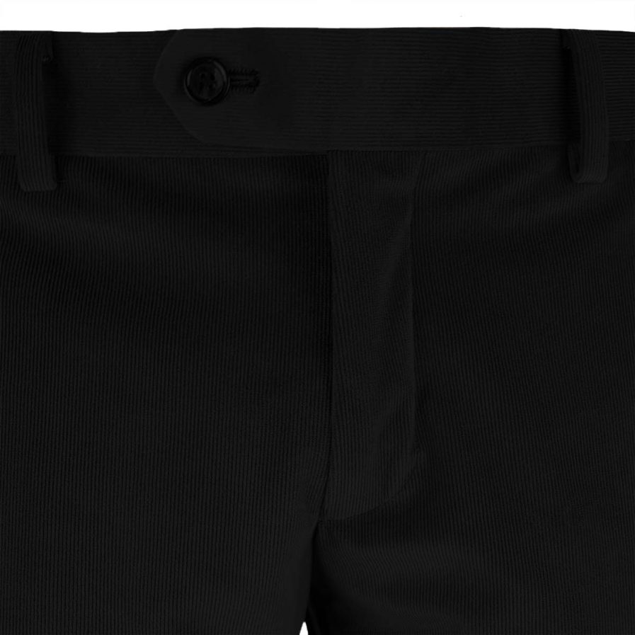 Ανδρικό παντελόνι κοτλέ LU Μαύρο