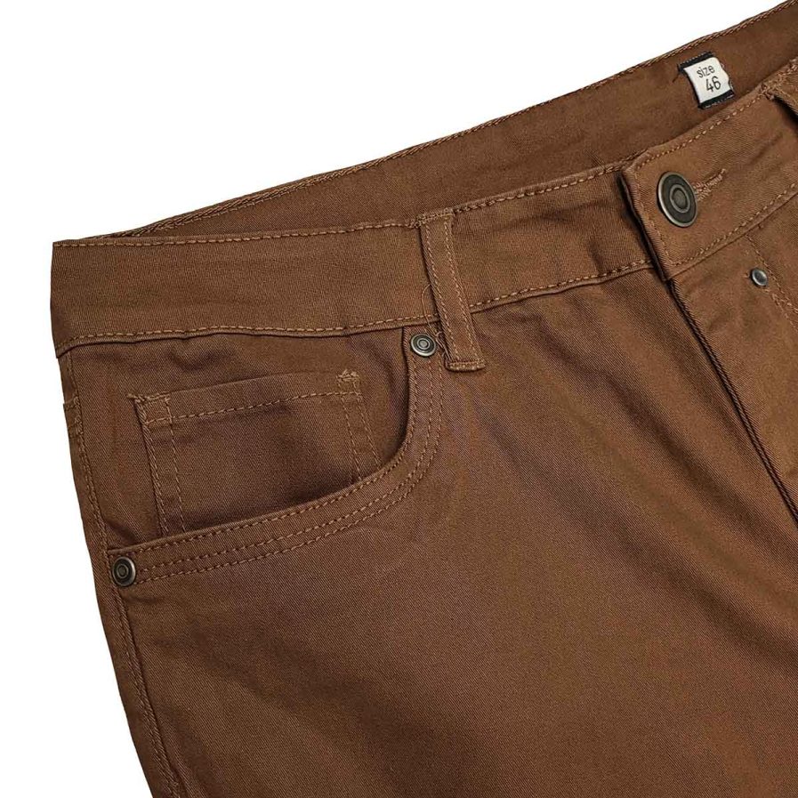 Ανδρικό παντελόνι πεντάτσεπο D222 Brown