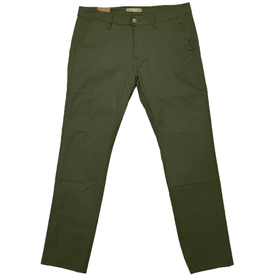 Ανδρικό παντελόνι chinos DS126 Green