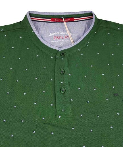 Ανδρικό T-Shirt Dsplay Μάο Dots Green Big Size
