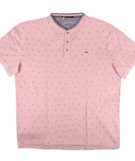 Ανδρικό T-Shirt Dsplay Μάο Dots Pink Big Size