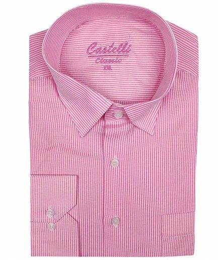 Ανδρικό Πουκάμισο Castelli Stripe Pink