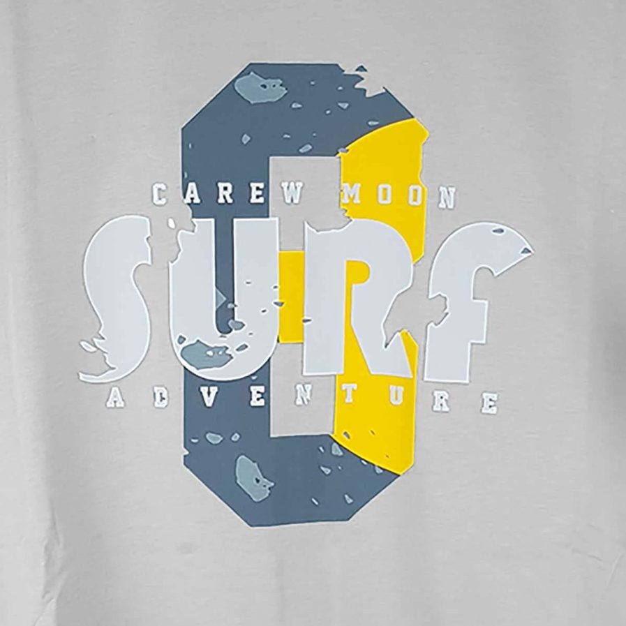 Ανδρικό T-Shirt Surf Grey Big Size