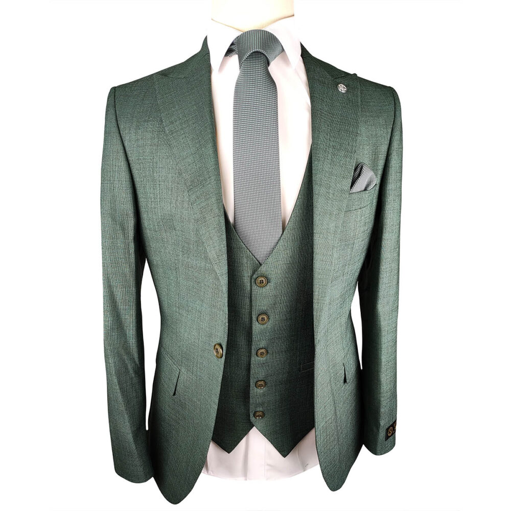 Ανδρικό Κοστούμι 3-Piece Sartoria Green