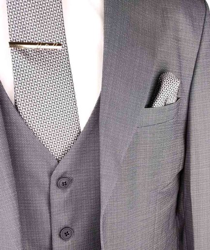 Ανδρικό Κοστούμι 3-Piece RMZ Dots Grey