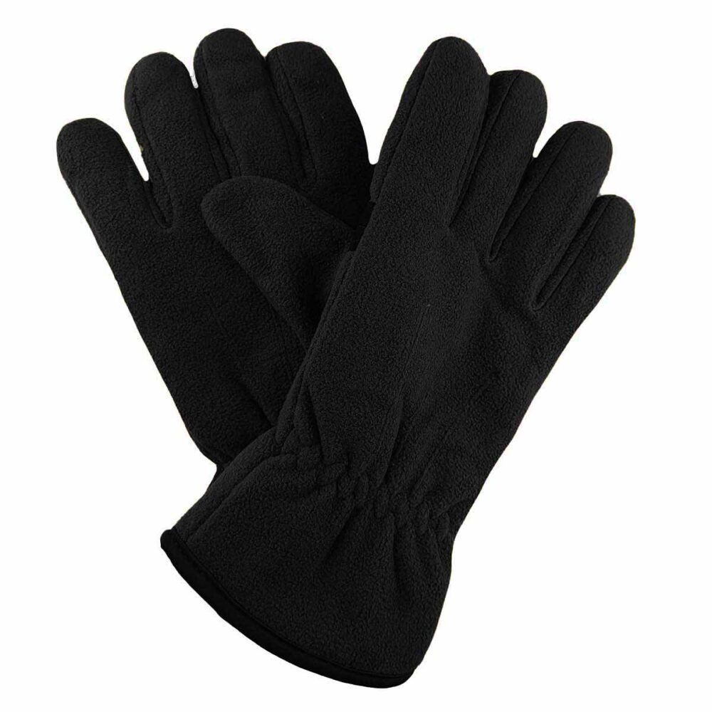 Ανδρικά Γάντια Fleece Double Μαύρο