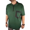 Ανδρική Μπλούζα Πόλο Φερμουάρ MXU24325 Green Υπερμέγεθος