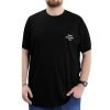 Ανδρικό T-Shirt MXU24036 Time Black Υπερμέγεθος