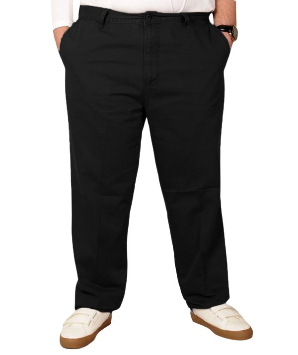 Ανδρικό Παντελόνι Chinos MX20850 Μαύρο Υπερμέγεθος