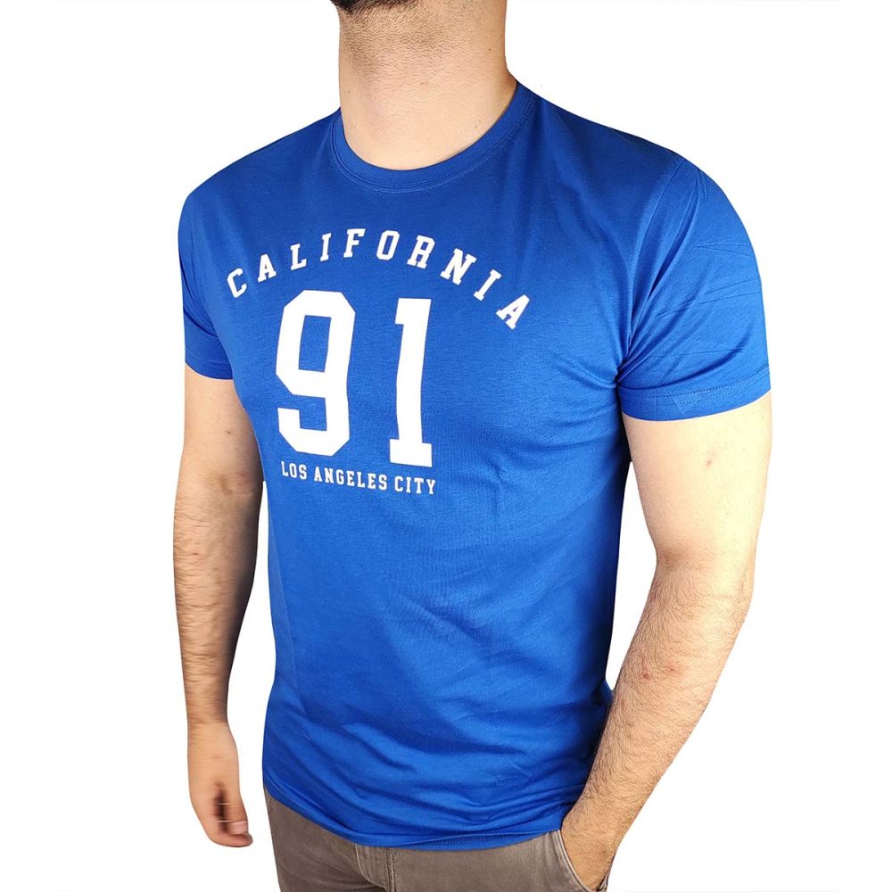 Ανδρικό T-Shirt California 91 Royal