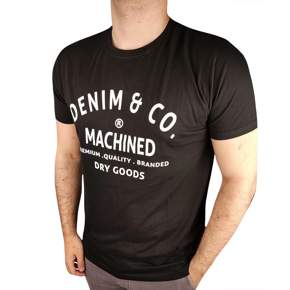Ανδρικό T-Shirt Denim & Co Black